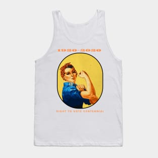 1920-2020 Right to Vote Centennial 100th Anniversary of 19th Amendment Tank Top